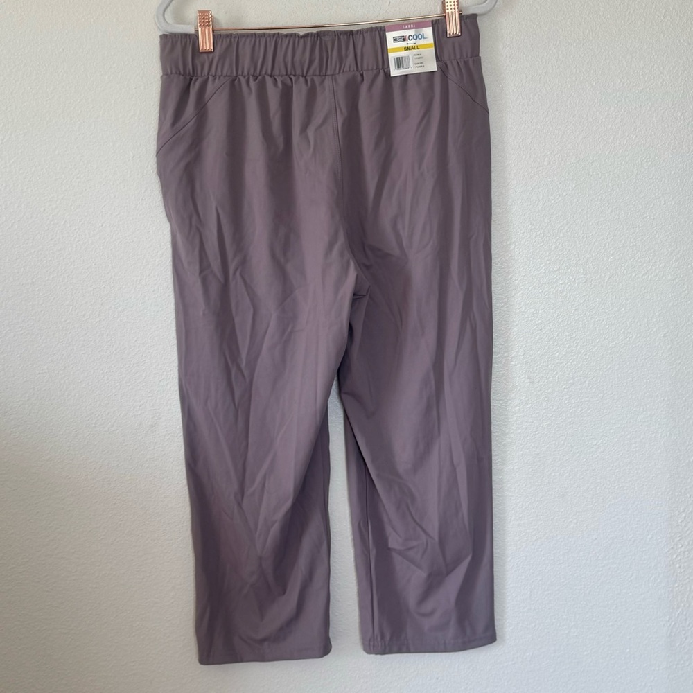 32 Degrees Purple Nylon Lux Capri Crop Pants Lavender Size S NEW - Picture 4 of 11